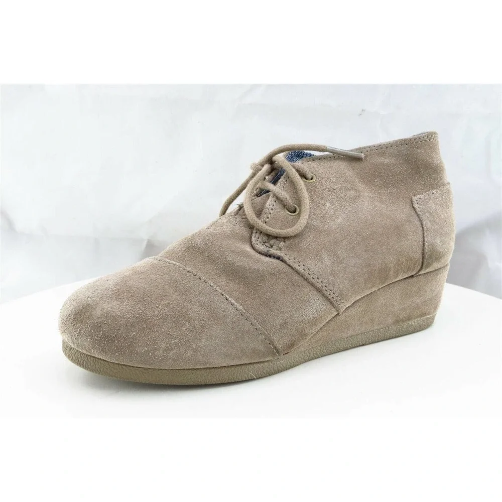 Toms Youth Girls Shoes Size 2‎ M Beige Short Synthetic